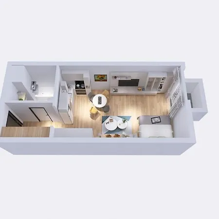 1,5 Ac Apartment, Balcony,new Building, Downtown, Old Apartment Bratislava